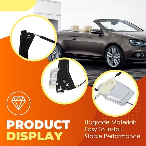 Power Window Regulator Front Right Passenger Side Compatible with Eos 2008-2016 Replace 1Q0-837-462-G in Saudi Arabia