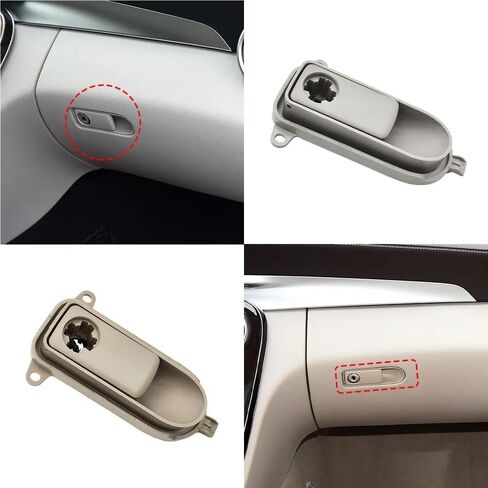 Car Glove Box Switch Handle Toolbox Compartment Lid Switch Grip Lock For Mercedes BenzW205 W253 W447 W448 C GLC V Class Vito(Beige) in Saudi Arabia
