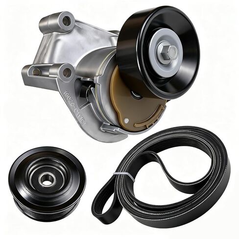 90K-38488 Serpentine Belt Drive Tensioner Pulley Component Kit Fit for 1998-2009 Toyota Tundra 4Runner Sequoia Land Cruiser for Lexus LX470 GX470 LS430 GS430 GS400 4.0L 4.3L 4.7L V8#89255 38488 in Saudi Arabia