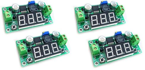 HiLetgo 2pcs LM2596 Adjustable DC-DC Step Down Buck Power Convert Module 4.0-40V Input to 1.25-37V Output with LED Voltmeter Display in Saudi Arabia