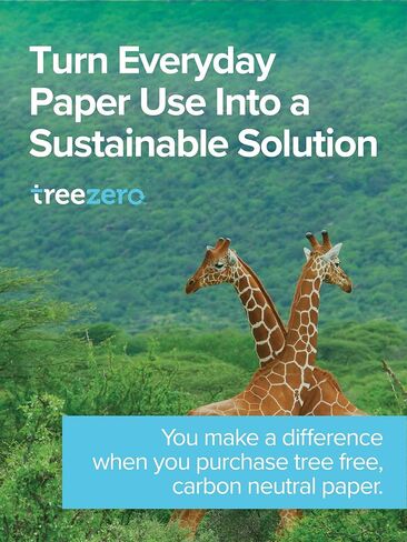 Tree Free 8.5 x 11" Copy Paper 100% Recycled Sugarcane Waste Fiber, Jam Free, Acid Free, 92 Bright, Eco Friendly Multipurpose Printer Paper (Ream/500 sheets) (1 Ream/500 Sheets) in Saudi Arabia