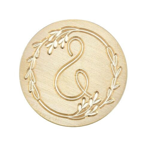 Yoption Handwritten Letter S Wax Seal Stamp, Vintage Initial Alphabet with Olive Branch Sealing Wax Stamp in Saudi Arabia