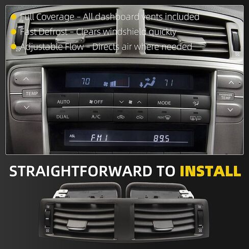 Dasbecan Center Dash A/C Vent Compatible with Toyota Lexus IS250 IS350 is-F 2006-2009 Dashboard AC Vent Trim Replace# 55670-53010 5567053010 in Saudi Arabia
