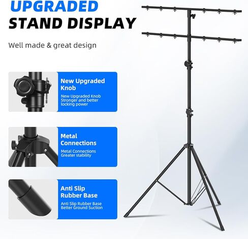 حامل إضاءة، حامل إضاءة DJ للأضواء الاسمية، حامل ثلاثي القوائم للإضاءة قابل للحمل، حامل إضاءة DJ مقاس 43-106 بوصة للمسرح، حامل إضاءة للمسرح، البار، الولائم، الحفلات in Kuwait