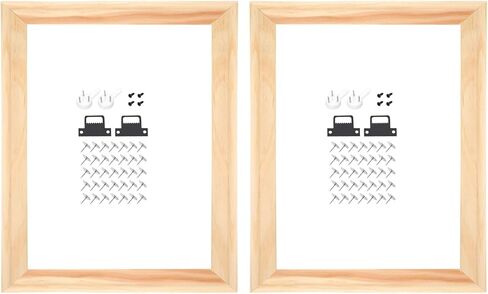 uxcell 2 Pcs DIY Canvas Stretcher Bars, 10 x 16 Inch Canvas Frame Wooden Frames Kit Sturdy Stretcher Frames for Oil Paintings Prints Posters in Saudi Arabia