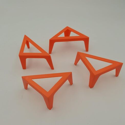4PCS Plastic Canvas Stands for Fluid Acrylic Pouring Paints Painter Safe Stand Canvas Pouring Support Stands for Art Student, Easy To Store, Portable Tabletop Stands (red) (red) in Saudi Arabia