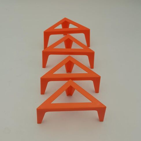 4PCS Plastic Canvas Stands for Fluid Acrylic Pouring Paints Painter Safe Stand Canvas Pouring Support Stands for Art Student, Easy To Store, Portable Tabletop Stands (red) (red) in Saudi Arabia