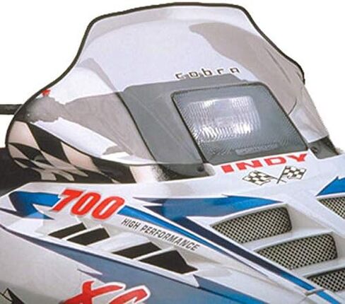 PowerMadd 11131 Cobra Windshield for Polaris Indy - Tint with purple checkers - Mid height in Saudi Arabia