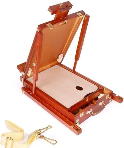 Easel En Art Oil Ing Box Toolbox Promotional Advertisements Solid Bracket Exhibitions Applicable Occasion Solid + Metal Artists Craft Box, in Kuwait