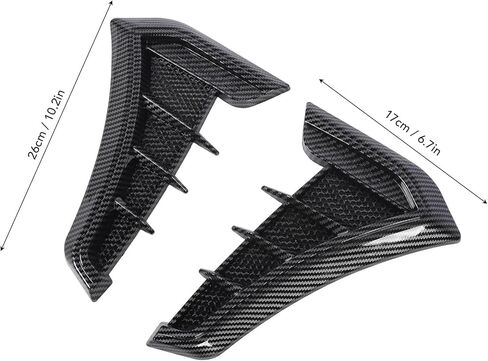 Car Wing Vent Trim Cover for 1 Series E90 E91 - Side Vent Decoration Trim for Enhanced and Performance - Trim (Black) in Saudi Arabia