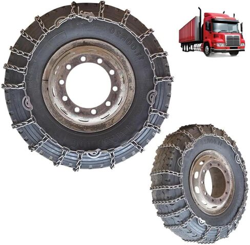 9mm Set of 2 Heavy Duty Snow Chains for Suvs and Cars Skid Traction Chains High Strength Manganese Emergency Use for Tire Reliable in Ice 225/75R17.5 2pcs 9.00R20 in Saudi Arabia