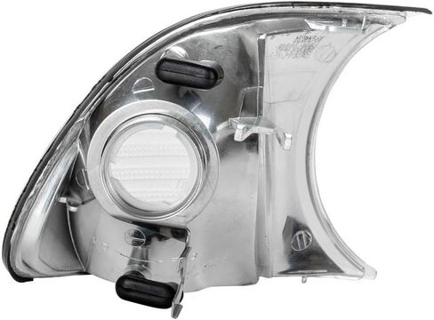 CarLights360: لـ 2002 2003 2004 2005 2006 BMW M3 بدوره إشارة/مصباح إيقاف السيارة سائق وجانب الركاب زوج إشارة الانعطاف الأبيض | BM2520113 BM2521113 in Saudi Arabia