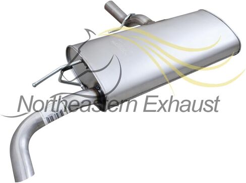 Northeastern Exhaust | Stainless Steel Rear Muffler, Intermediate Pipe, and Center Muffler Exhaust System Kit Compatible with Chevrolet Equinox and GMC Terrain 2010-2017 2.4L | Free Clamps Included in Saudi Arabia