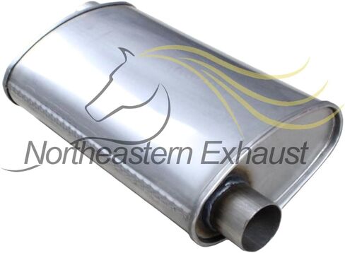 Northeastern Exhaust | Stainless Steel Rear Muffler, Intermediate Pipe, and Center Muffler Exhaust System Kit Compatible with Chevrolet Equinox and GMC Terrain 2010-2017 2.4L | Free Clamps Included in Saudi Arabia