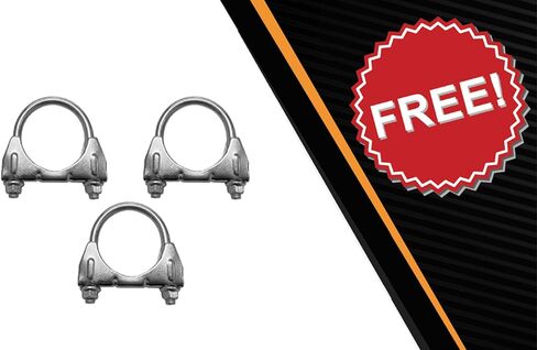 Northeastern Exhaust | Stainless Steel Rear Muffler, Intermediate Pipe, and Center Muffler Exhaust System Kit Compatible with Chevrolet Equinox and GMC Terrain 2010-2017 2.4L | Free Clamps Included in Saudi Arabia