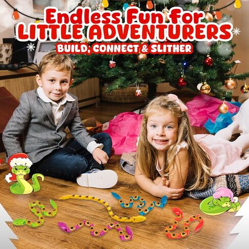 ثعابين متعرجة - حزمة من 12 - ألعاب بلاستيكية تعليمية ممتعة ومضحكة للأطفال الذين يتعلمون، جائزة الكرنفال، لعبة تململ مفضلة للحفلات للأطفال، فكرة هدية للأولاد والبنات ألعاب تعليمية in Kuwait