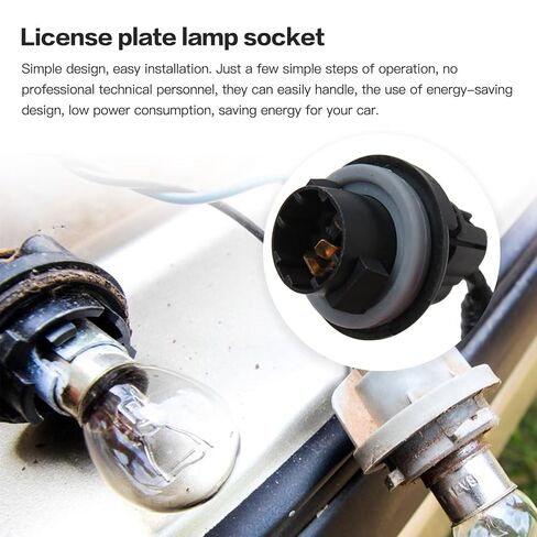 2024 Upgrade License Plate Light Lamp Tag Lights Wire Harness for 2005-2006 Sierra 1500 HD,Pack of 2 in Saudi Arabia