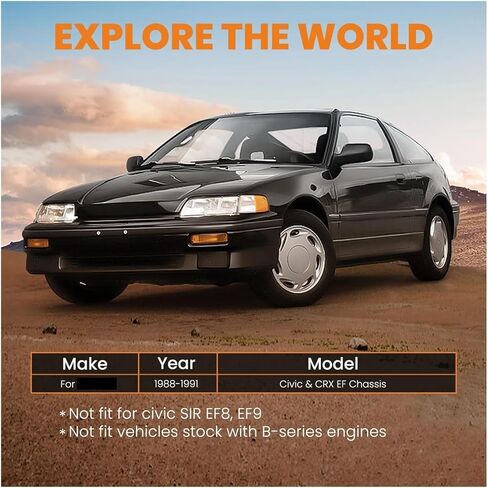 طقم شريط ربط للتحكم في الجر في المنافسة الأمامية متوافق مع Civic CRX 1988-1991 in Kuwait