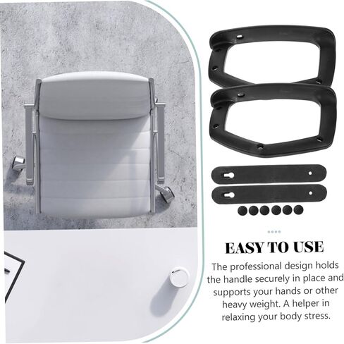 2Pcs Office Chair Arm Rest Replacement Armrest Accessories for Office and Home Chairs Easy to Install Comfortable Design for Enhanced Sitting Experience in Saudi Arabia