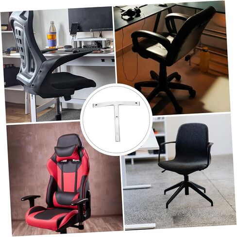 Swivel Chair Back Support Bracket - Ergonomic Backrest Frame for Office Chairs - T Shaped Bar Replacement for Upgrading Maintenance in Saudi Arabia