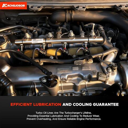 Turbo Oil Return Drain Line & Oil Feed Pipe Kit - Compatible with Chevy Cruze, Sonic, Trax & Buick Encore 1.4L L4 Replaces 55568031, 55592600, 25198546 in Saudi Arabia
