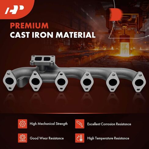 A-Premium Right Side Exhaust Manifold Kit [6.7L] Compatible with Ram 3500 2013-2018, 4500 2013-2018, 5500 2013-2018/2020 in Saudi Arabia