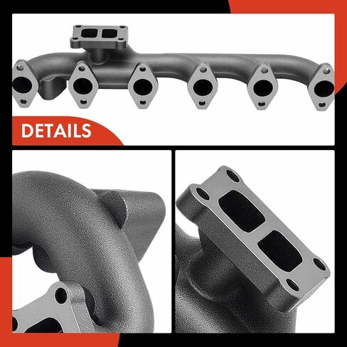 A-Premium Right Side Exhaust Manifold Kit [6.7L] Compatible with Ram 3500 2013-2018, 4500 2013-2018, 5500 2013-2018/2020 in Saudi Arabia