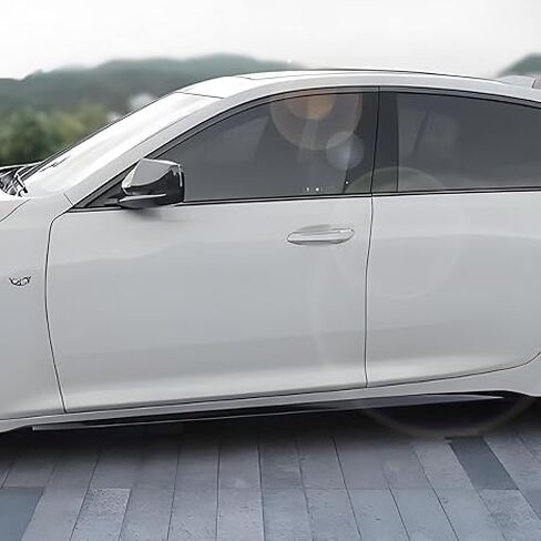 Compatible with Cadillac CT5 2020-2025 Glossy Black Side Skirt Body Kit Spoiler Lip Trim in Saudi Arabia