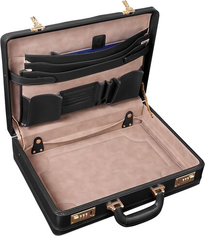 McKlein COUGHLIN, Leather 4.5" Expandable Laptop/Computer & Tablet Business Briefcase Attaché Bag, Men Women Laptop Briefcase, Laptop Compartment bag, Tablet Pocket bag, Business Bags, Travel Cases in Saudi Arabia