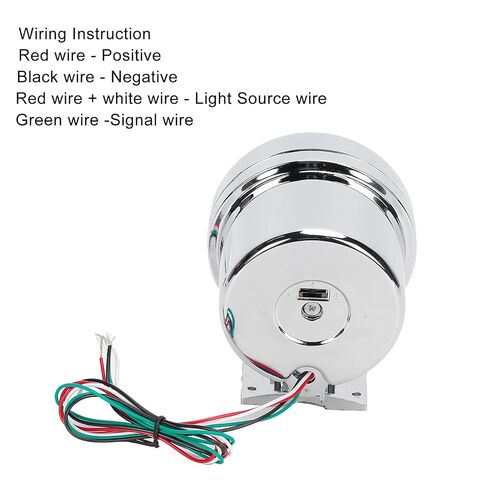 Tachometer Tacho Gauge with Shift Light 3.75in 0‑8000 RPM 7 Color Backlight Tach AUTO Gauge for 4/6/8 Cylinder 12V Gasoline‑Powered Vehicles Car White Face in Saudi Arabia
