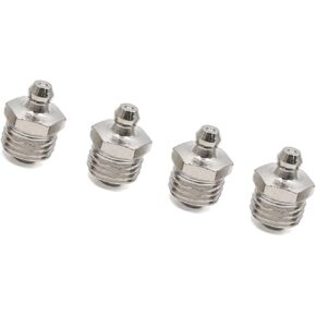 4 قطعة M14 x 1.5 مطلي بالنيكل مستقيم حلمة الشحوم المناسب لمكونات السيارة in Kuwait