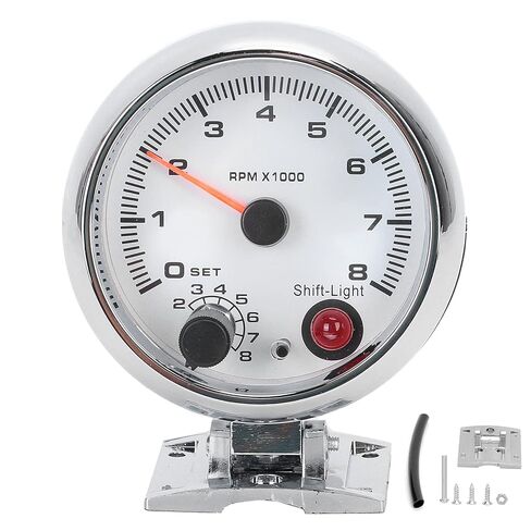 Tachometer, Chrome Bracket Car Tachometer Functional with Users Manual for Car in Saudi Arabia