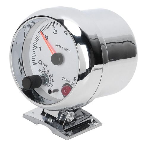 Tachometer, Chrome Bracket Car Tachometer Functional with Users Manual for Car in Saudi Arabia