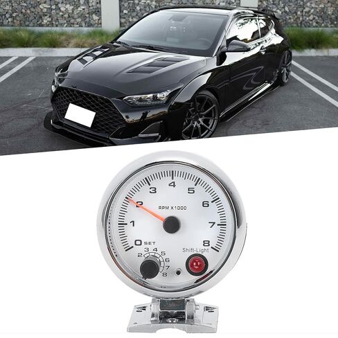 Tachometer, Chrome Bracket Car Tachometer Functional with Users Manual for Car in Saudi Arabia