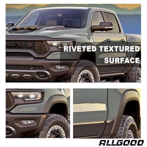 ALLGOOD 4 PCS Fender Flares, Compatible with Ford F150 2015-2017, Replacement Fender Flares, Black in Saudi Arabia