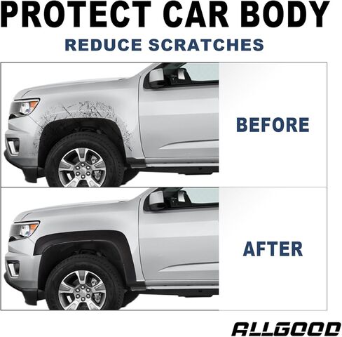 ALLGOOD 4 PCS Fender Flares, Compatible with Ford F150 2015-2017, Replacement Fender Flares, Black in Saudi Arabia