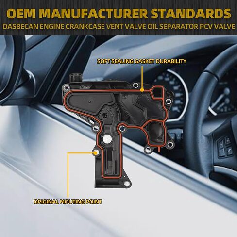 Dasbecan Automobile oil and gas sepa rator Compatible with Audi A3 A4 A5 Q5 TT VW Beetle CC Jetta Passat Tiguan Seat Skoda Replaces# 06H103495 06H103495B in Saudi Arabia