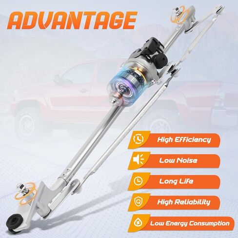 602-427AS Front Windshield Wiper Motor and Linkage Assembly Compatible with Toyota Tacoma 2005-2015# 8515004040, 85150-04041, 8515004042, 8511004040, 851100K060, 432054 in Saudi Arabia