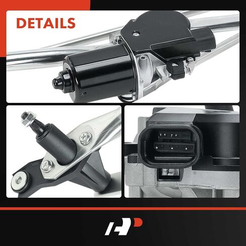 A-Premium Front Windshield Wiper Motor and Linkage Assembly Compatible with Chevrolet Silverado 1500 2500 HD 3500, Tahoe, Suburban, Avalanche & GMC Sierra, Yukon XL & Cadillac Escalade EXT 2-PC Set in Saudi Arabia