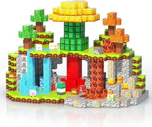 Magnetic Blocks 150PCS for Kids, Building Toys for Boys & Girls Ages 3-5 6-8 8-12. STEM Learning, Montessori, Fidget, Sensory Cubes. Magnet Tiles Block Gifts for Toddler 3+ Year Old in Saudi Arabia
