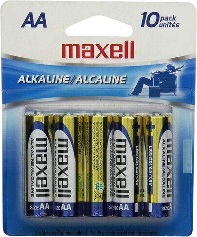 Maxell AA Gold Series Alkaline Batteries Bulk Retail Pack - 48 Pack in Saudi Arabia
