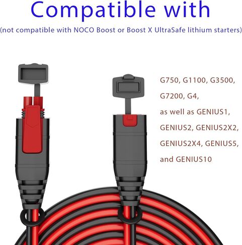 لكابل تمديد NOCO GC004 X-Connect 16AWG متوافق مع شواحن البطاريات الذكية NOCO Genius.10 قدم مع غطاء خلفي مقاوم للماء لكابل تمديد NOCO GC004 in Kuwait