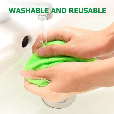 Windshield Cleaner Tool – Car Interior Glass Cleaning Kit with Extendable Handle & 4 Microfiber Pads, Auto Glass Wash Brush for Car Detailing, Trucks, SUVs, RVs & Home Windows in Saudi Arabia