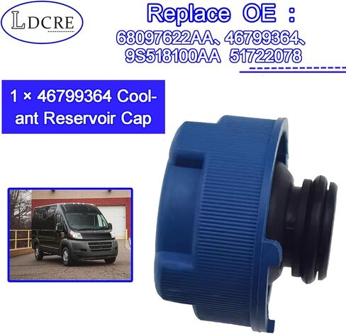 غطاء خزان سائل التبريد متوافق مع 2014-2020 Ram Promaster 1500 2500 3500، استبدال غطاء خزان سائل التبريد 68097622AA 46799364 9S518100AA 51722078 in Kuwait