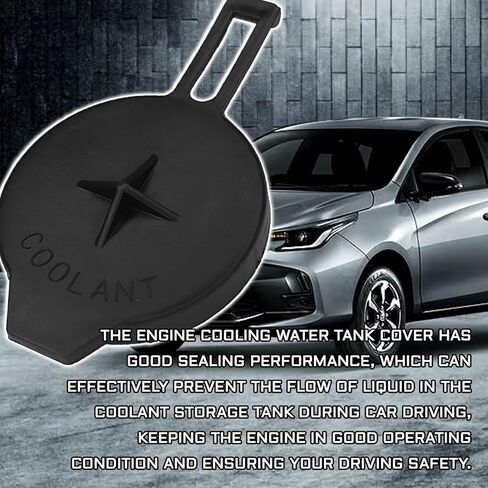 Engine Coolant Reservoir Tank Cap for Toyota, 1647123030 1306F5 Radiator Coolant Reservoir Expansion Water Tank Lid Cap Cover Replacement, Radiator Water Bottle Cover for Toyota Corolla 2014-2019 in Saudi Arabia