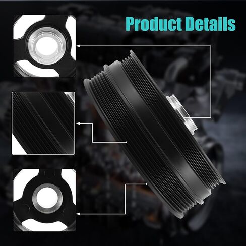 594-361 Harmonic Balancer Crankshaft Pulley Compatible with Pontiac G8 2008,Compatible with Cadillac CTS 2006-2007,Compatible with Chevy Corvette 2005-2007 6.0L V8 12583637 12598307 12598831 in Saudi Arabia