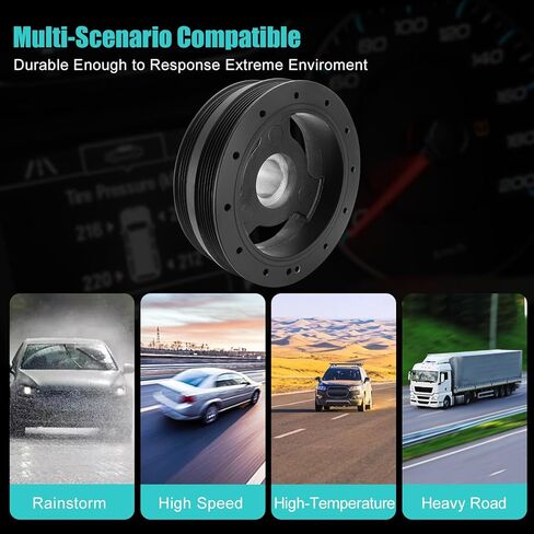 594-361 Harmonic Balancer Crankshaft Pulley Compatible with Pontiac G8 2008,Compatible with Cadillac CTS 2006-2007,Compatible with Chevy Corvette 2005-2007 6.0L V8 12583637 12598307 12598831 in Saudi Arabia