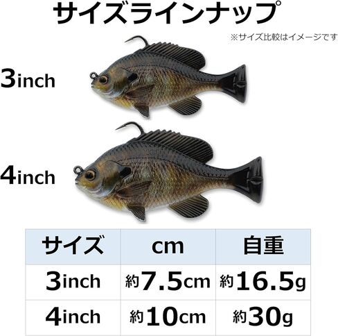 Savage Gear Pulse Tail Bluegill RTF Fishing Bait, 3/8 oz, Bluegill, Realistic Contours, Colors and Movement, Durable Construction, Heavy-Duty Fishing Hook, Built-in Rattle in Saudi Arabia