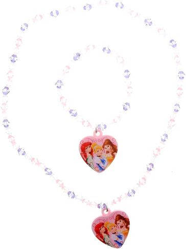 Disney Princess Necklace & Bracelet Set 2 Styles in Saudi Arabia