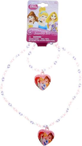 Disney Princess Necklace & Bracelet Set 2 Styles in Saudi Arabia